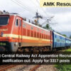 RRC, West Central Railway Act Apprentice Recruitment 2024 notification out: Apply for 3317 posts