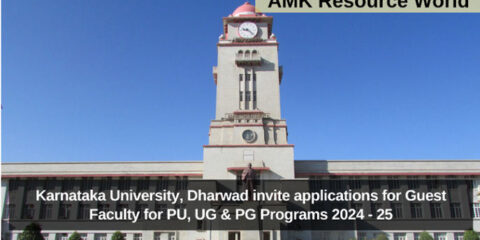 Karnataka University, Dharwad invite applications for Guest Faculty for PU, UG & PG Programs 2024 - 25