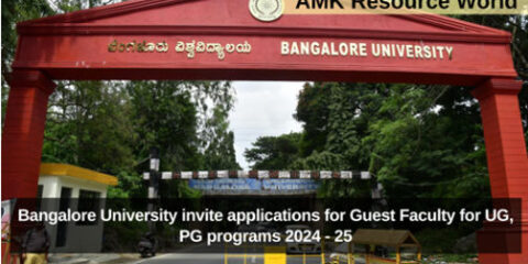 Bangalore University invite applications for Guest Faculty for UG, PG programs 2024 - 25