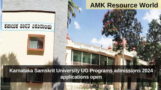 Karnataka Samskrit University UG Programs admissions 2024 applications open