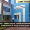 HLL Lifecare Limited Dialysis Technician Recruitment 2024 notification out: Apply for 1121 posts