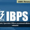 IBPS PO, Clerk, Specialist Officer provisional allotment list 2024 released