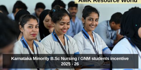 Karnataka Minority B.Sc Nursing / GNM students incentive 2025 - 26 Applications Open