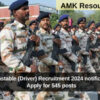 ITBP Constable (Driver) Recruitment 2024 notification out: Apply for 545 posts