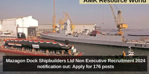 Mazagon Dock Shipbuilders Ltd Non Executive Recruitment 2024 notification out: Apply for 176 posts