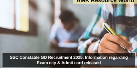 SSC Constable GD Recruitment 2025: Information regarding Exam city & Admit card released