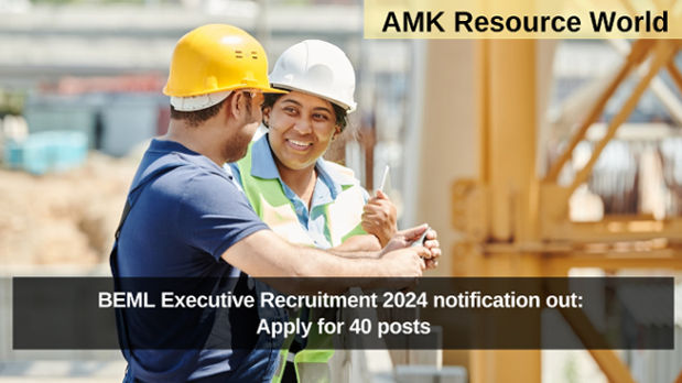 BEML Executive Recruitment 2024 notification out: Apply for 40 posts