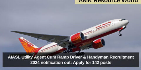 AIASL Utility Agent Cum Ramp Driver & Handyman Recruitment 2024 notification out: Apply for 142 posts