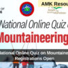 1st National Online Quiz on Mountaineering Registrations Open