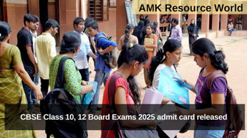 CBSE Class 10, 12 Board Exams 2025 admit card released