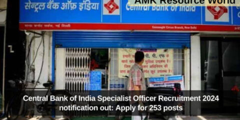 Central Bank of India Specialist Officer Recruitment 2024 notification out: Apply for 253 posts