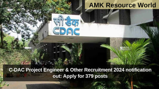 C-DAC Project Engineer & Other Recruitment 2024 notification out: Apply for 379 posts