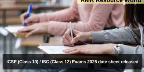 ICSE (Class 10) / ISC (Class 12) Exams 2025 date sheet released