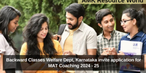 Backward Classes Welfare Dept, Karnataka invite application for MAT Coaching 2024 - 25