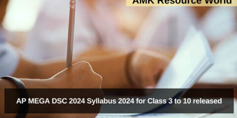 AP MEGA DSC 2024 Syllabus 2024 for Class 3 to 10 released