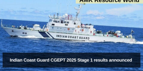 Indian Coast Guard CGEPT 2025 Stage 1 results announced