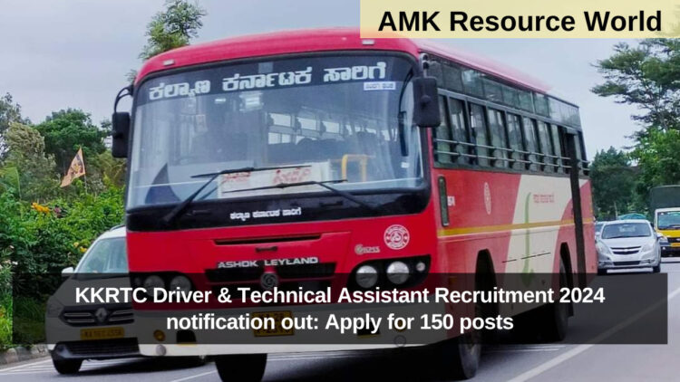 KKRTC Driver & Technical Assistant Recruitment 2024 notification out: Apply for 150 posts