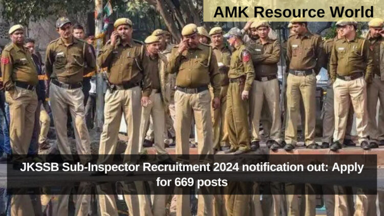 JKSSB Sub-Inspector Recruitment 2024 notification out: Apply for 669 posts