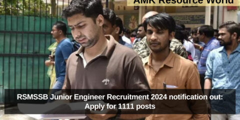 RSMSSB Junior Engineer Recruitment 2024 notification out: Apply for 1111 posts