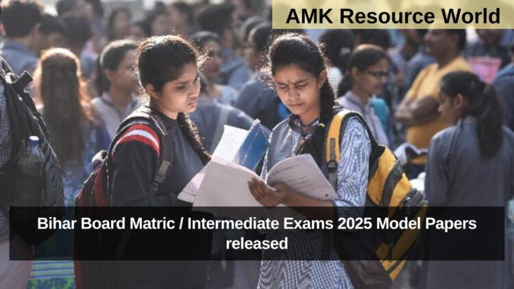 Bihar Board Matric / Intermediate Exams 2025 Model Papers released