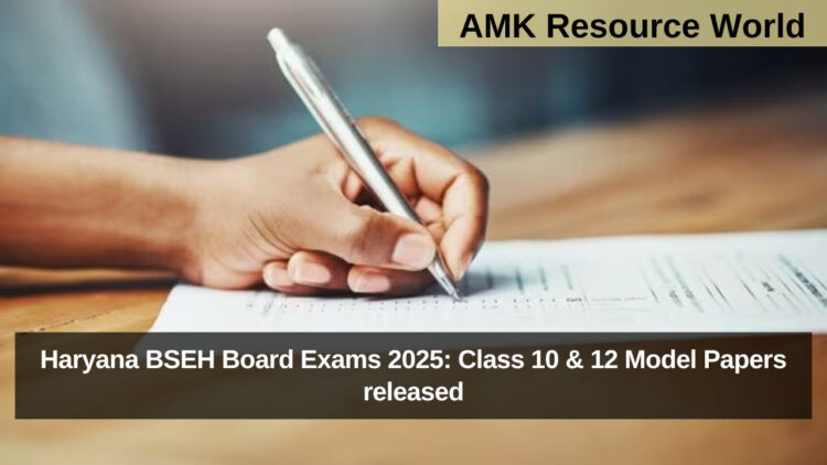 Haryana BSEH Board Exams 2025: Class 10 & 12 Model Papers released