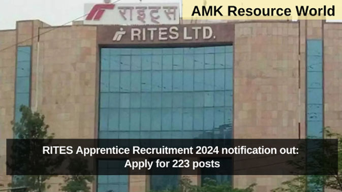 RITES Apprentice Recruitment 2024 notification out: Apply for 223 posts