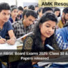 Rajasthan RBSE Board Exams 2025: Class 10 & 12 Model Papers released