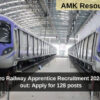 Kolkata Metro Railway Apprentice Recruitment 2024 notification out: Apply for 128 posts