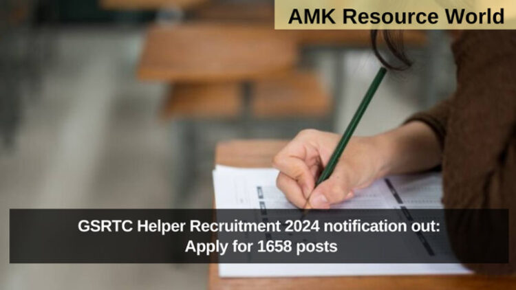 GSRTC Helper Recruitment 2024 notification out: Apply for 1658 posts