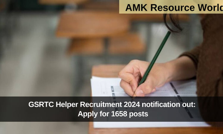 GSRTC Helper Recruitment 2024 notification out: Apply for 1658 posts