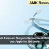 APMSRB Civil Assistant Surgeon Recruitment 2024 notification out: Apply for 280 posts