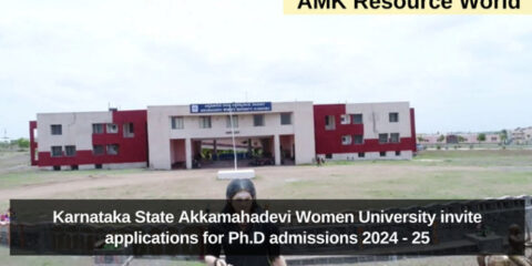 Karnataka State Akkamahadevi Women University invite applications for Ph.D admissions 2024 - 25