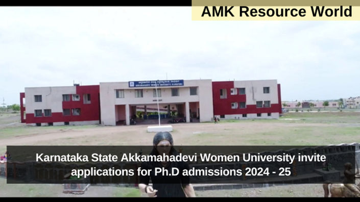 Karnataka State Akkamahadevi Women University invite applications for Ph.D admissions 2024 - 25