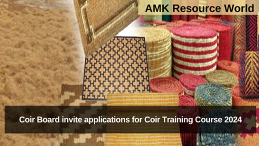 Coir Board invite applications for Coir Training Course 2024