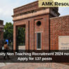 Delhi University Non Teaching Recruitment 2024 notification out: Apply for 137 posts