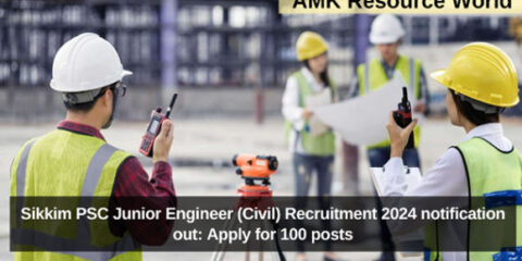 Sikkim PSC Junior Engineer (Civil) Recruitment 2024 notification out: Apply for 100 posts