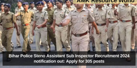 Bihar Police Steno Assistant Sub Inspector Recruitment 2024 notification out: Apply for 305 posts