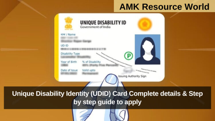 Unique Disability Identity (UDID) Card Complete details & Step by step guide to apply