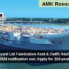 Cochin Shipyard Ltd Fabrication Asst & Outfit Asst Recruitment 2024 notification out: Apply for 224 posts