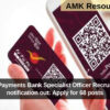 India Post Payments Bank Specialist Officer Recruitment 2025 notification out: Apply for 68 posts