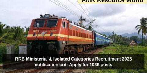 RRB Ministerial & Isolated Categories Recruitment 2025 notification out: Apply for 1036 posts