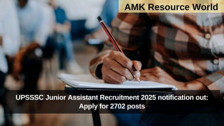 UPSSSC Junior Assistant Recruitment 2025 notification out: Apply for 2702 posts