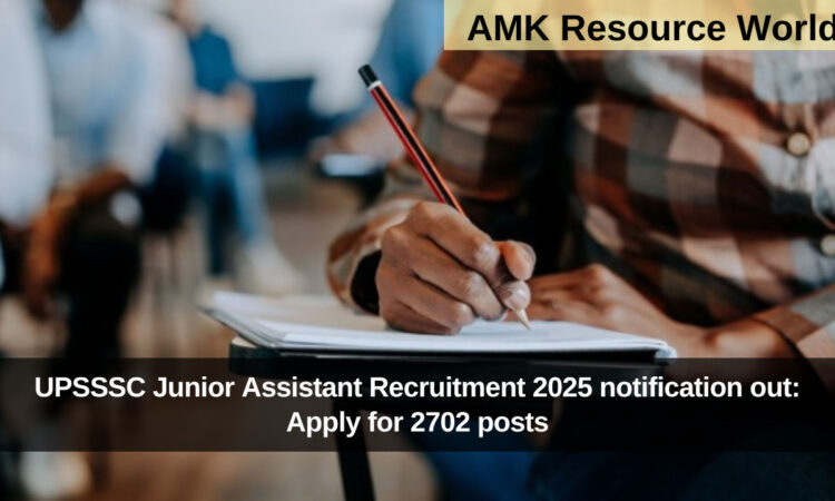 UPSSSC Junior Assistant Recruitment 2025 notification out: Apply for 2702 posts