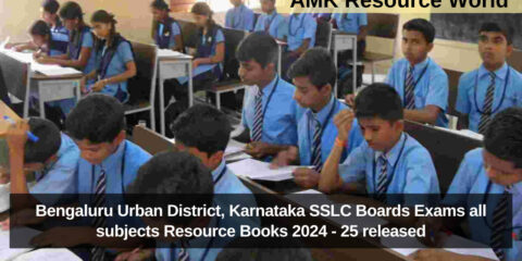 Bengaluru Urban District, Karnataka SSLC Boards Exams all subjects Resource Books 2024 - 25 released