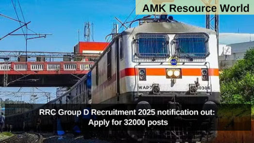 RRC Group D Recruitment 2025 notification out: Apply for 32000 posts