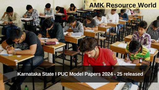 Karnataka State I PUC Model Papers 2024 - 25 released