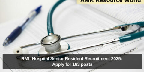 RML Hospital Senior Resident Recruitment 2025