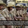 IGCCD, Social Welfare Dept Karnataka invite application for Police Constable Pre Recruitment Training