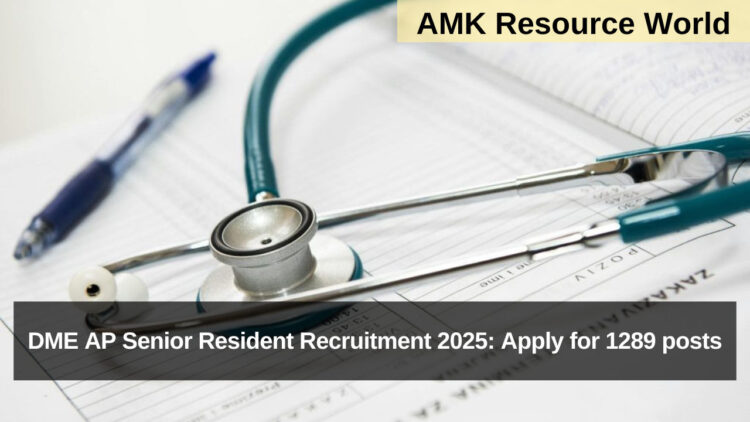 DME AP Senior Resident Recruitment 2025