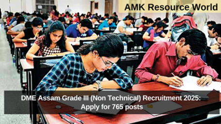 DME Assam Grade III (Non Technical) Recruitment 2025